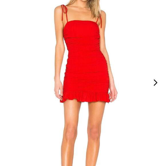 Lovers + Friends Revolve Amy Mini Dress Bodycon Red Size S - Picture 1 of 6
